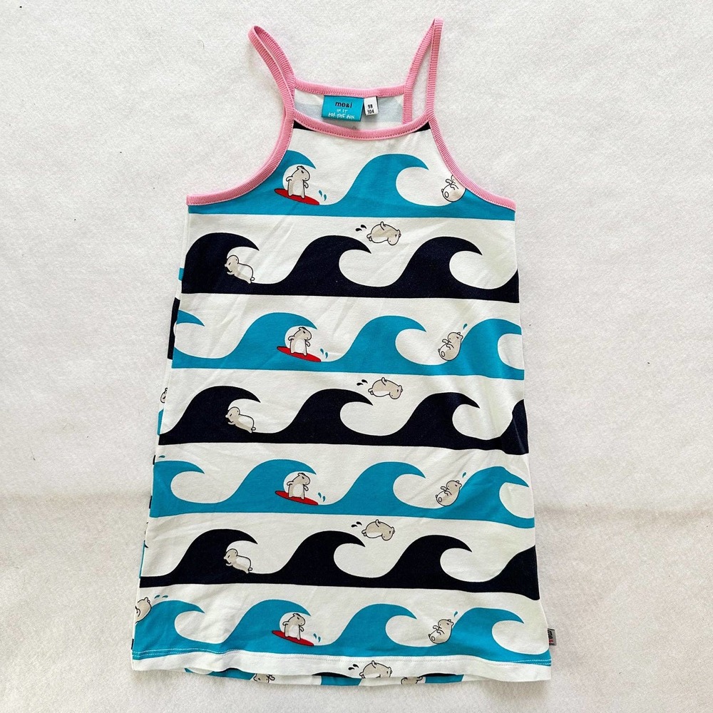 Scandi Me&I Surf Hippos Wave Dress